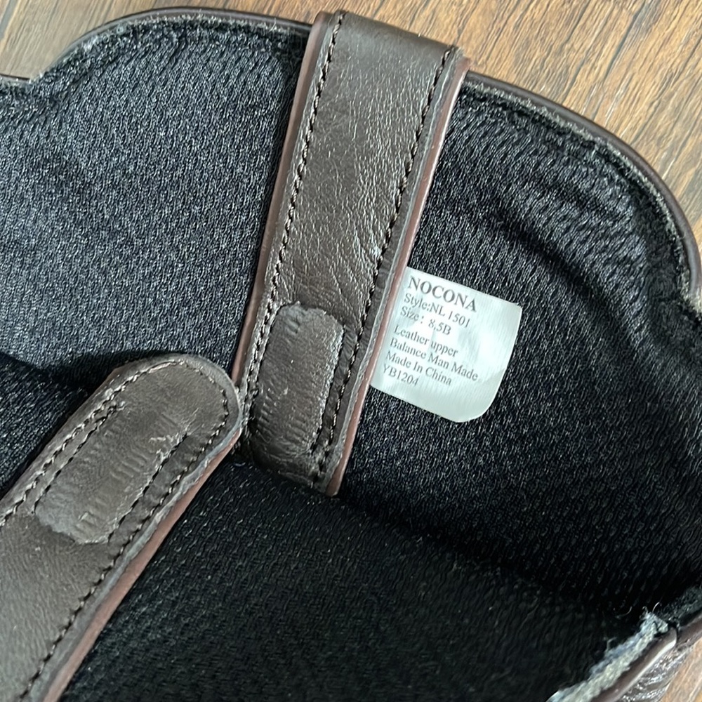Dark Brown Leather Cowboy Boots - Picture 8 of 9